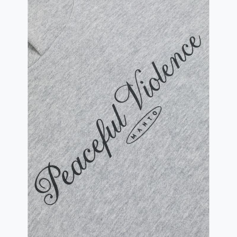 Vyriškas džemperis MANTO Peaceful Violence Hoody pilkas 6