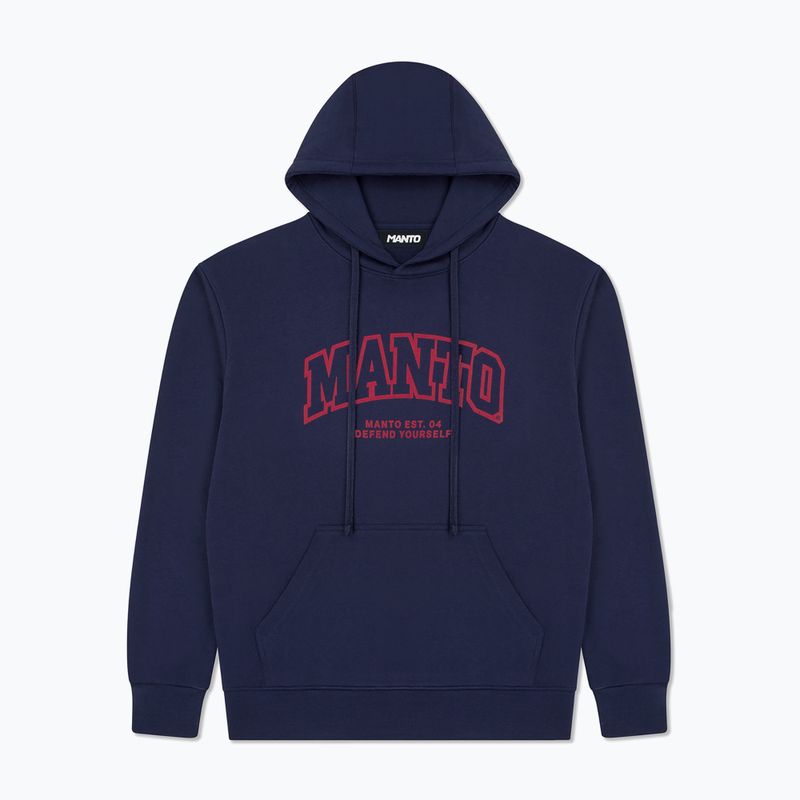 Vyriškas džemperis MANTO Varsity 26 Hoody tamsiai mėlynas