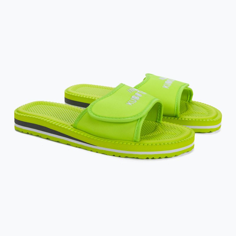 Kubota šlepetės su velcro užtrauktukais neoniškai žalios KKRZ13 5