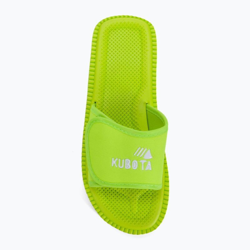 Kubota šlepetės su velcro užtrauktukais neoniškai žalios KKRZ13 6