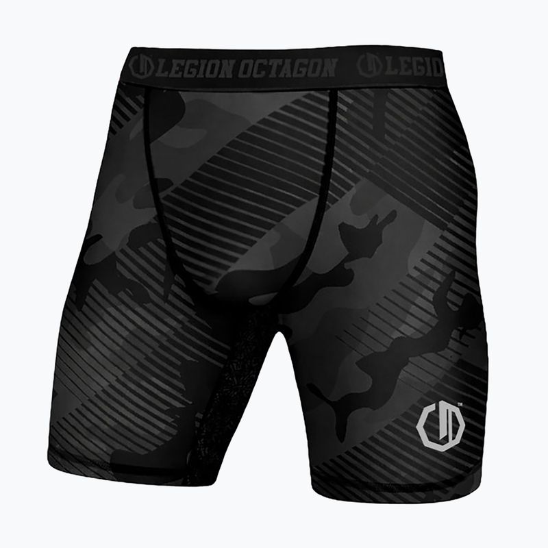 Vyriški treniruočių šortai Octagon Legion Line Camo juodi
