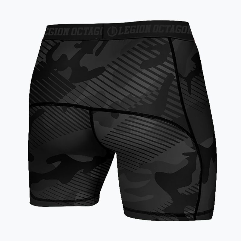 Vyriški treniruočių šortai Octagon Legion Line Camo juodi 2