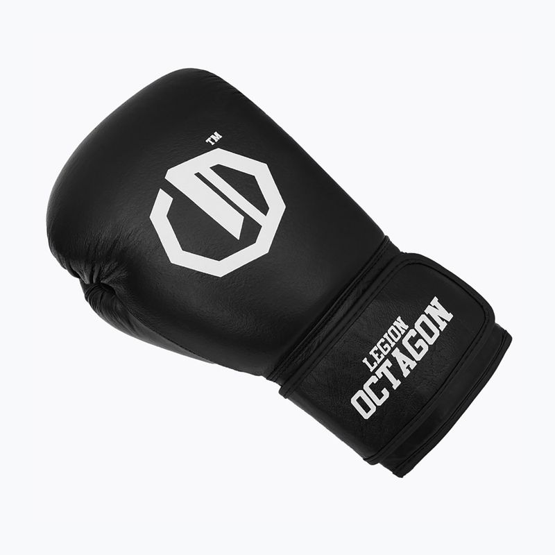 Bokso pirštinės Octagon Legion Authority black/white 3