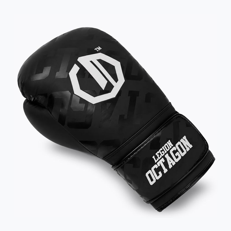 Bokso pirštinės Octagon Legion Eclipse black/silver 3