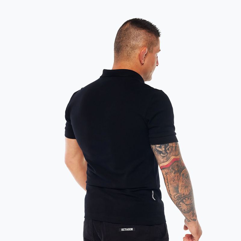 Vyriški polo marškinėliai Octagon Legion HFT Polo black 2
