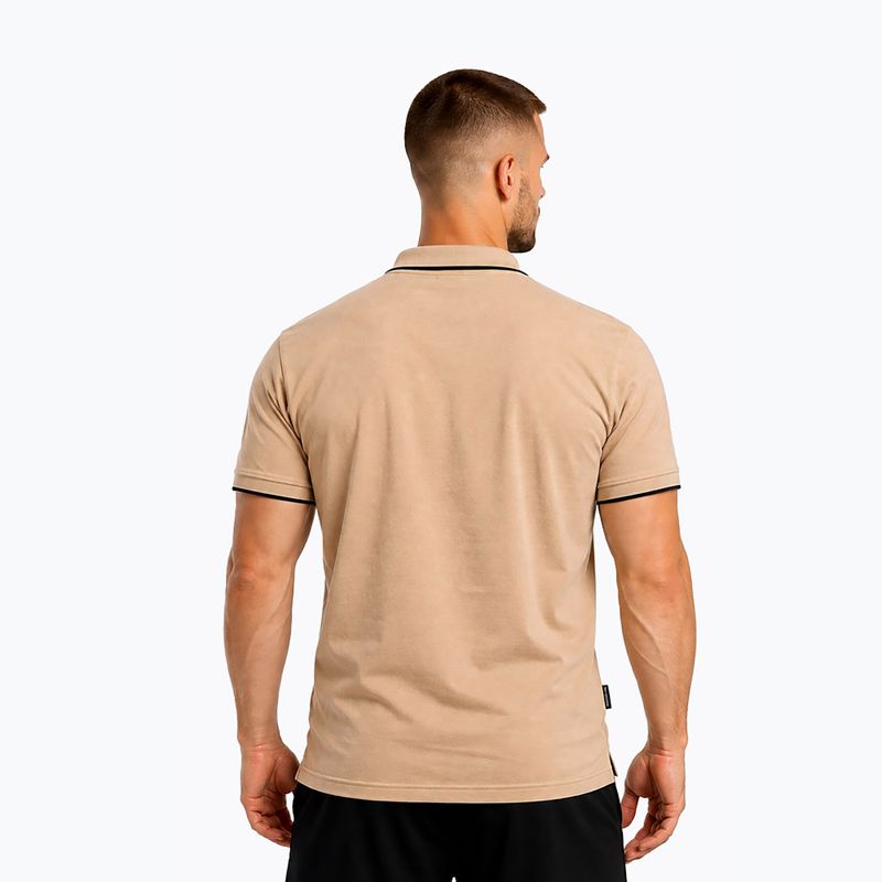 Vyriški polo marškinėliai Octagon Legion Tipped HFT Polo beige 2