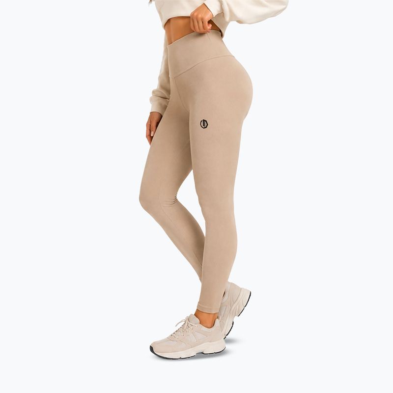 Moteriškos treniruočių tamprės Octagon Legion Ribber beige 4