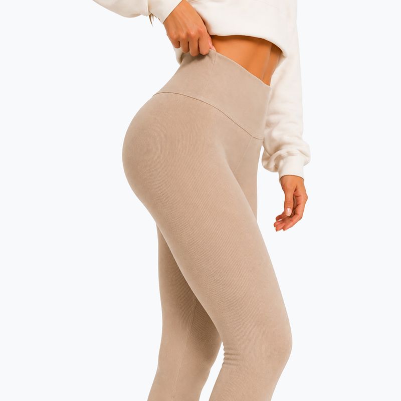 Moteriškos treniruočių tamprės Octagon Legion Ribber beige 5