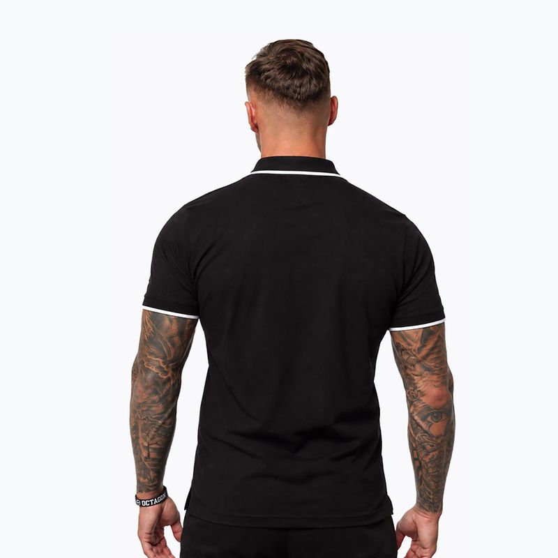 Vyriški polo marškinėliai Octagon Legion Tipped Small Logo 3D Polo black 2