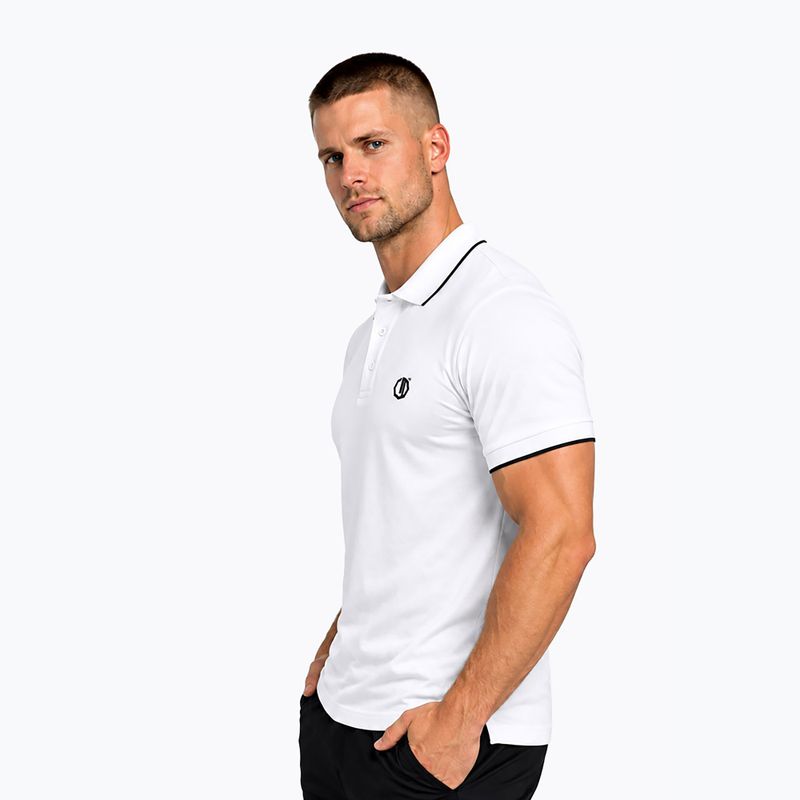 Vyriški polo marškinėliai Octagon Legion Tipped Small Logo 3D Polo white 3