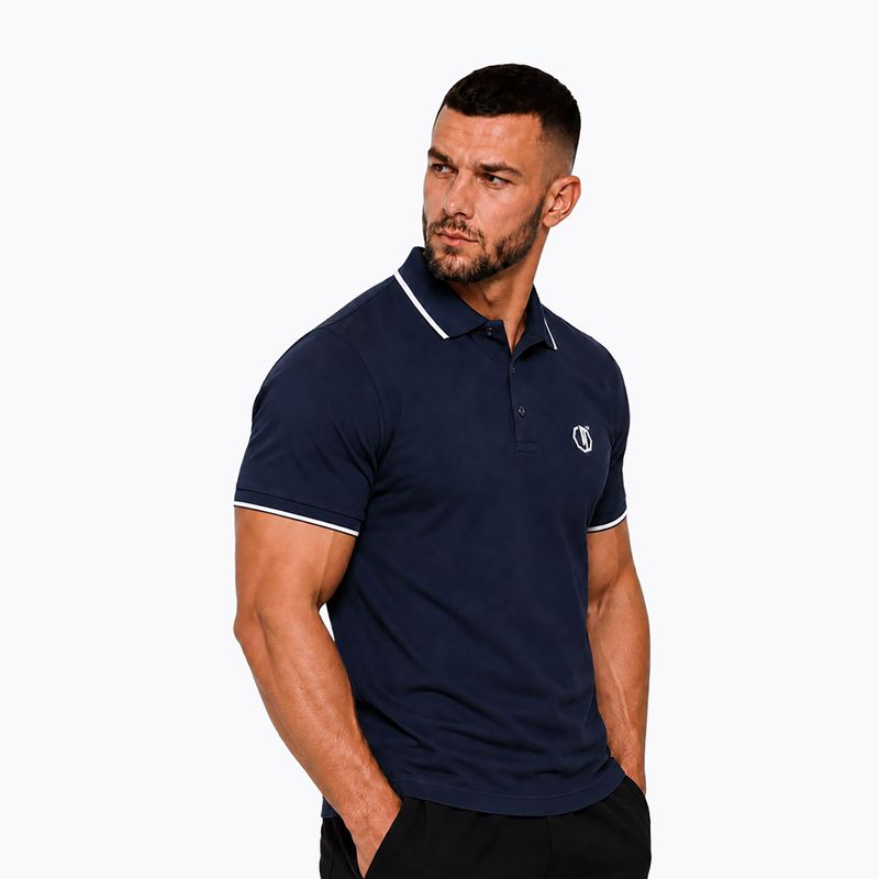 Vyriški polo marškinėliai Octagon Legion Tipped Small Logo 3D Polo dark navy 3