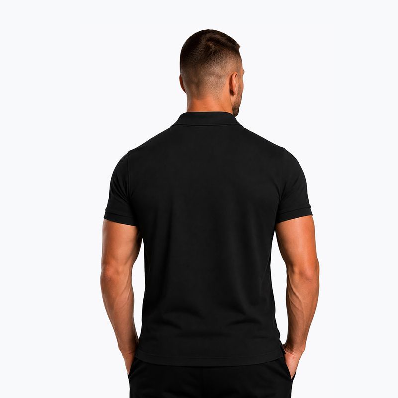 Vyriški polo marškinėliai Octagon Legion Small Logo 3D Polo black/white 2