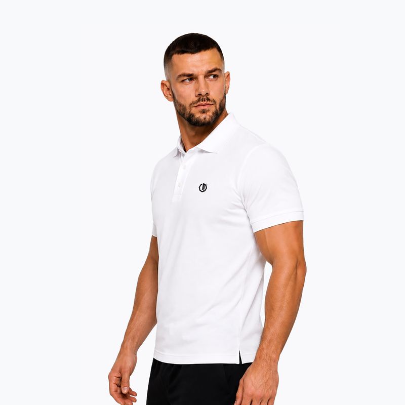 Vyriški polo marškinėliai Octagon Legion Small Logo 3D Polo white 3