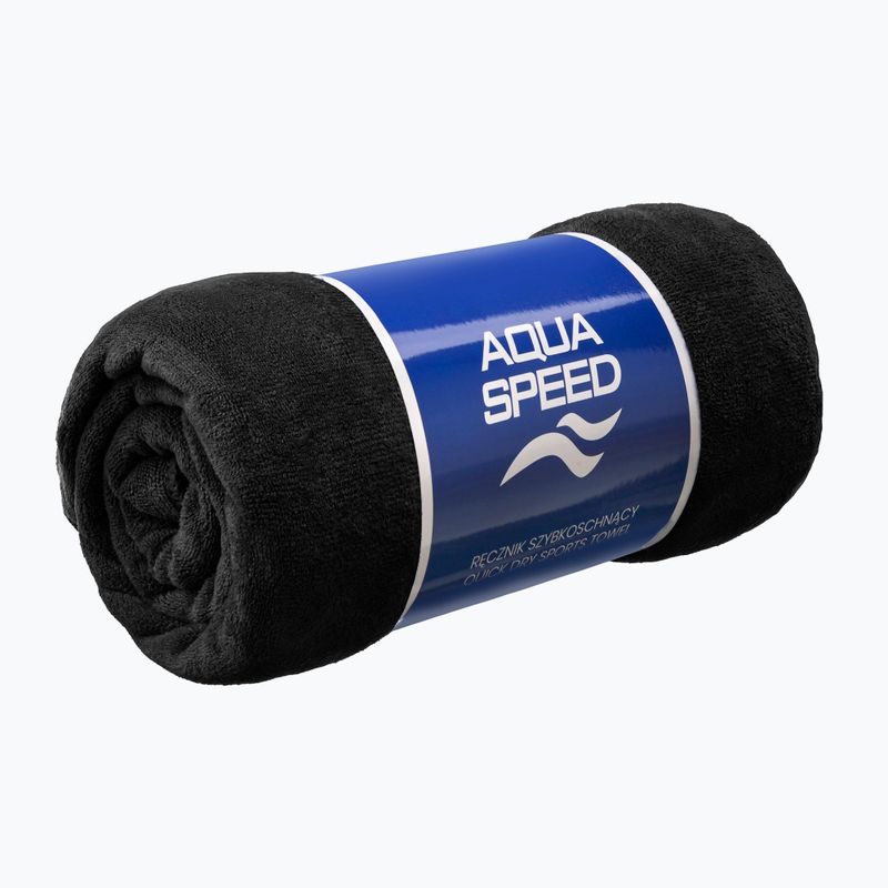 Greitai džiūstantis rankšluostis AQUA-SPEED Dry Soft juodas 2