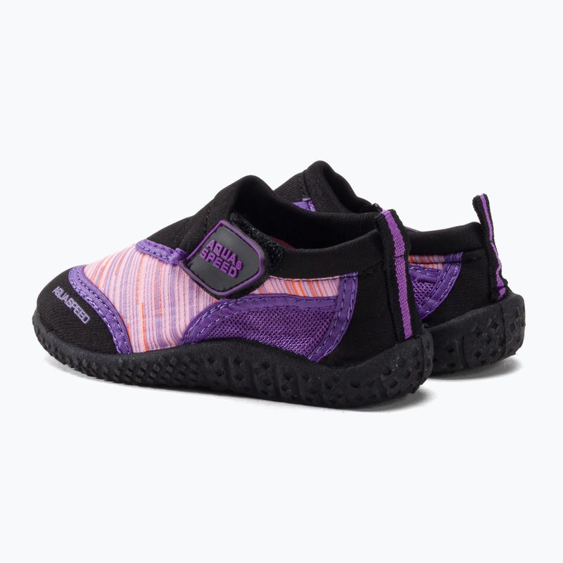 AQUA-SPEED vaikiški vandens batai Aqua 2A juoda/rožinė 3