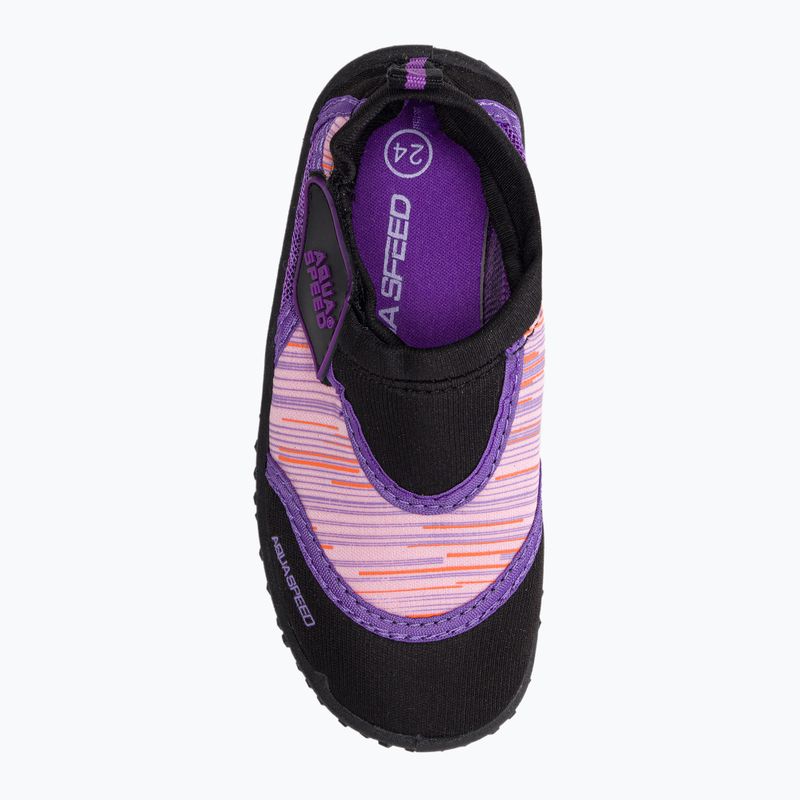 AQUA-SPEED vaikiški vandens batai Aqua 2A juoda/rožinė 6