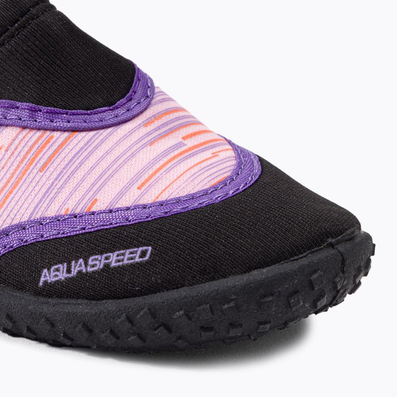 AQUA-SPEED vaikiški vandens batai Aqua 2A juoda/rožinė 7