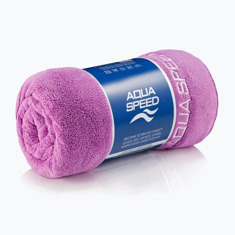 Greitai džiūstantis rankšluostis AQUA-SPEED Dry Coral violetinis 2