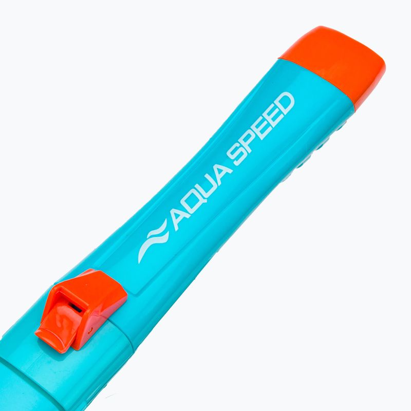 AQUA-SPEED Spectra 2.0 Kid visą veidą dengianti kaukė su šnipu turkio spalvos 4