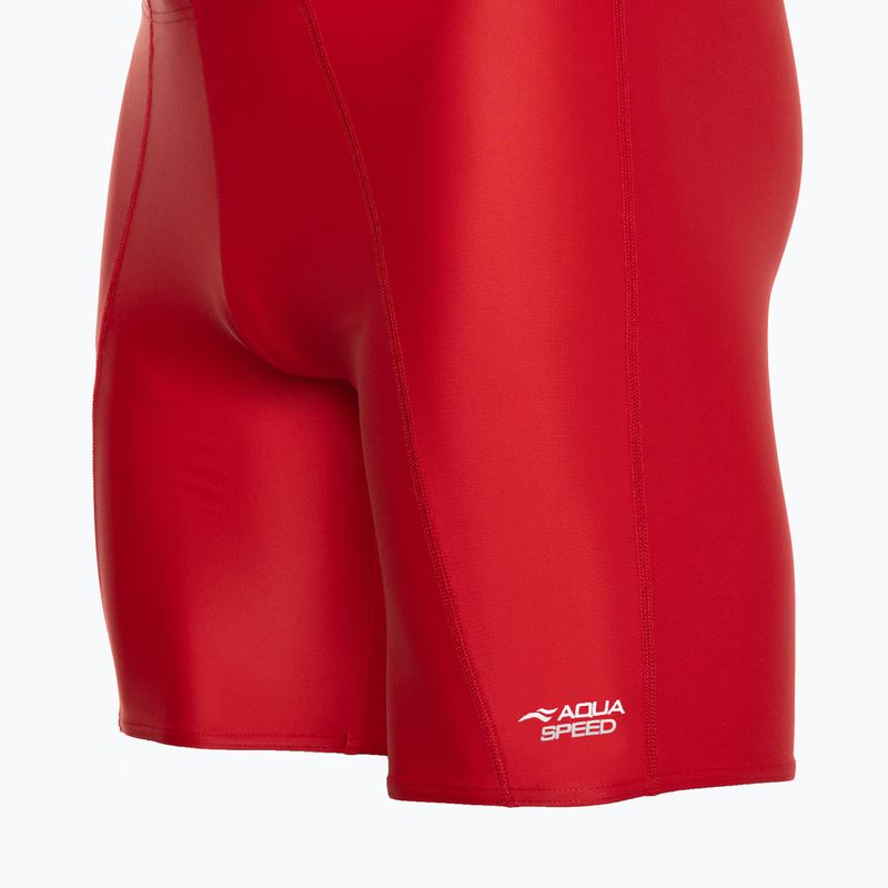 Vyriški maudymosi šortai AQUA-SPEED Long Jammer raudoni 3