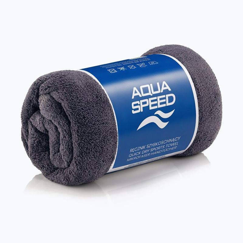 Greitai džiūstantis rankšluostis AQUA-SPEED Dry Coral pilkas 2