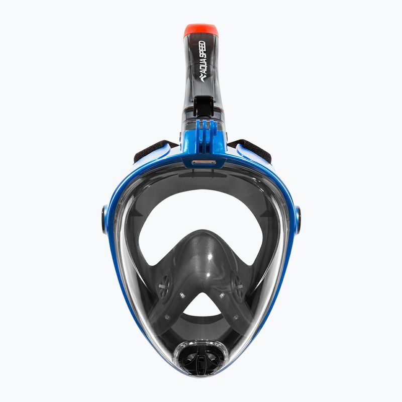 Viso veido kaukė nardymui AQUA-SPEED Spectra 2.0 juoda/mėlyna 3