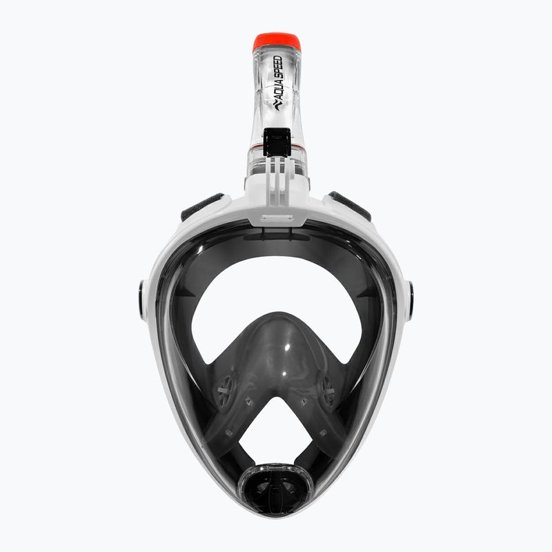 Viso veido kaukė nardymui AQUA-SPEED Spectra 2.0 balta/juoda 3
