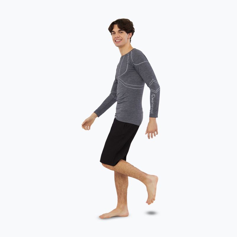 Vyriški termoaktyvūs marškinėliai ilgomis rankovėmis Viking Lan Pro dark grey/light grey 2