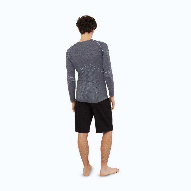 Vyriški termoaktyvūs marškinėliai ilgomis rankovėmis Viking Lan Pro dark grey/light grey 3