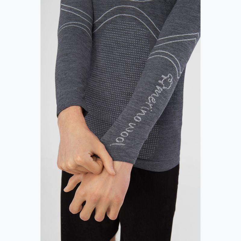 Vyriški termoaktyvūs marškinėliai Viking Lan Pro dark grey/light grey 5