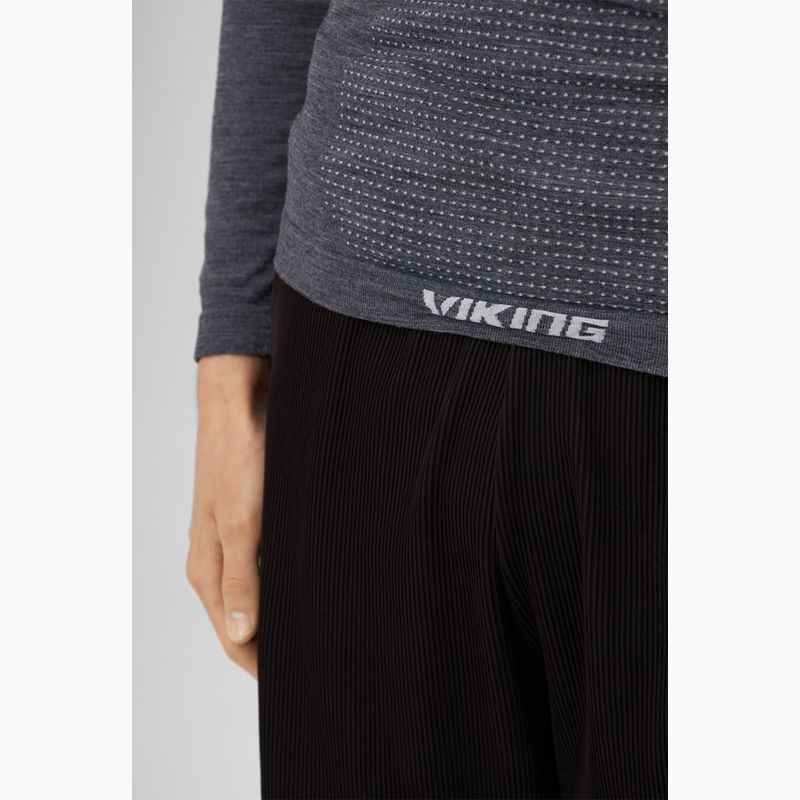 Vyriški termoaktyvūs marškinėliai ilgomis rankovėmis Viking Lan Pro dark grey/light grey 6