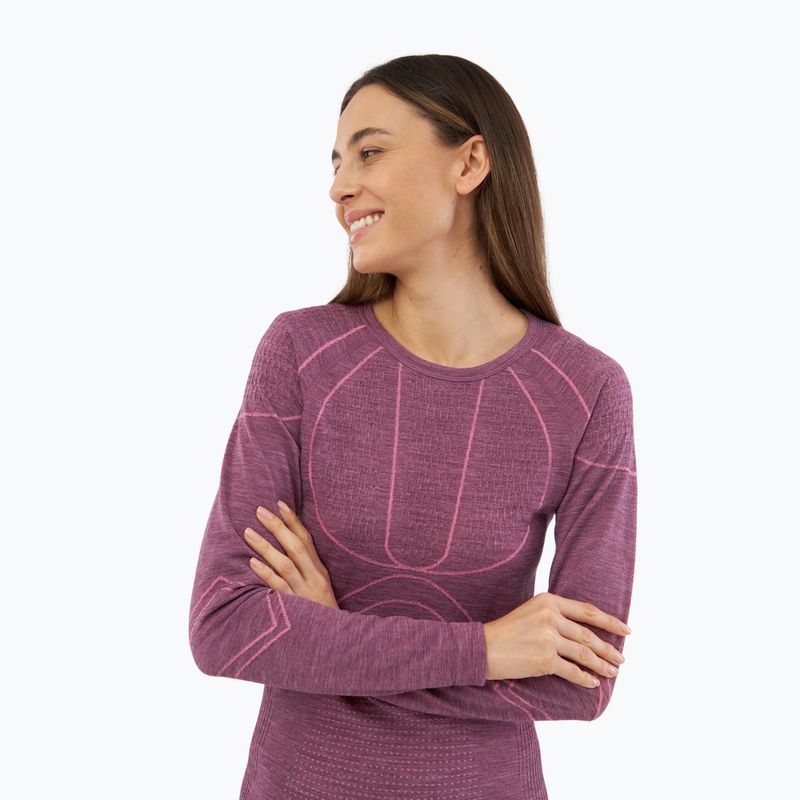 Moteriškų termo apatinių rinkinys Viking Lan Pro claret/light pink 7
