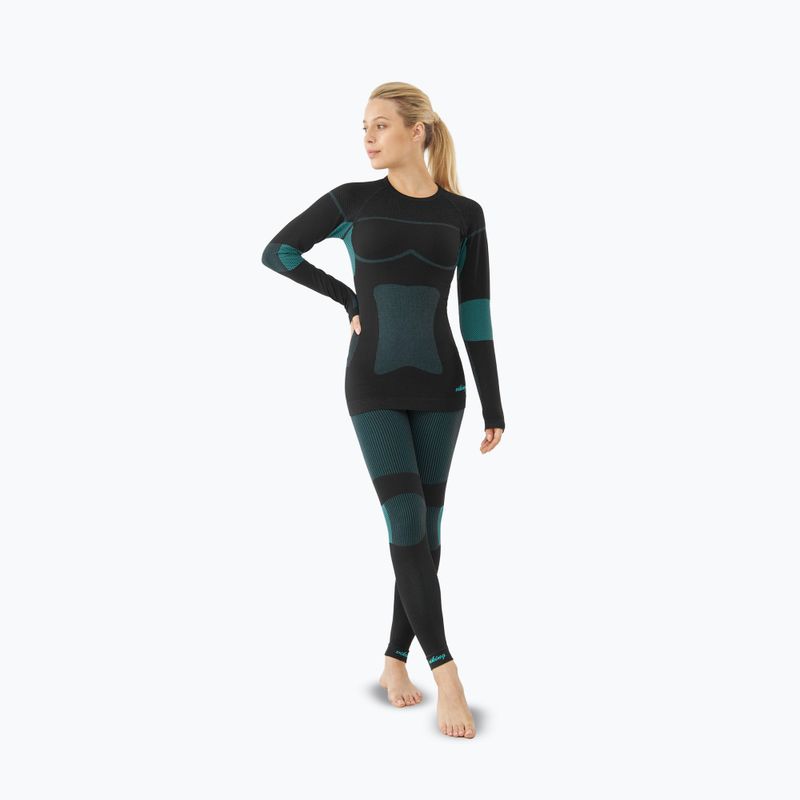 Moteriškas termoaktyvus komplektas Viking Ilsa black/turquoise 7