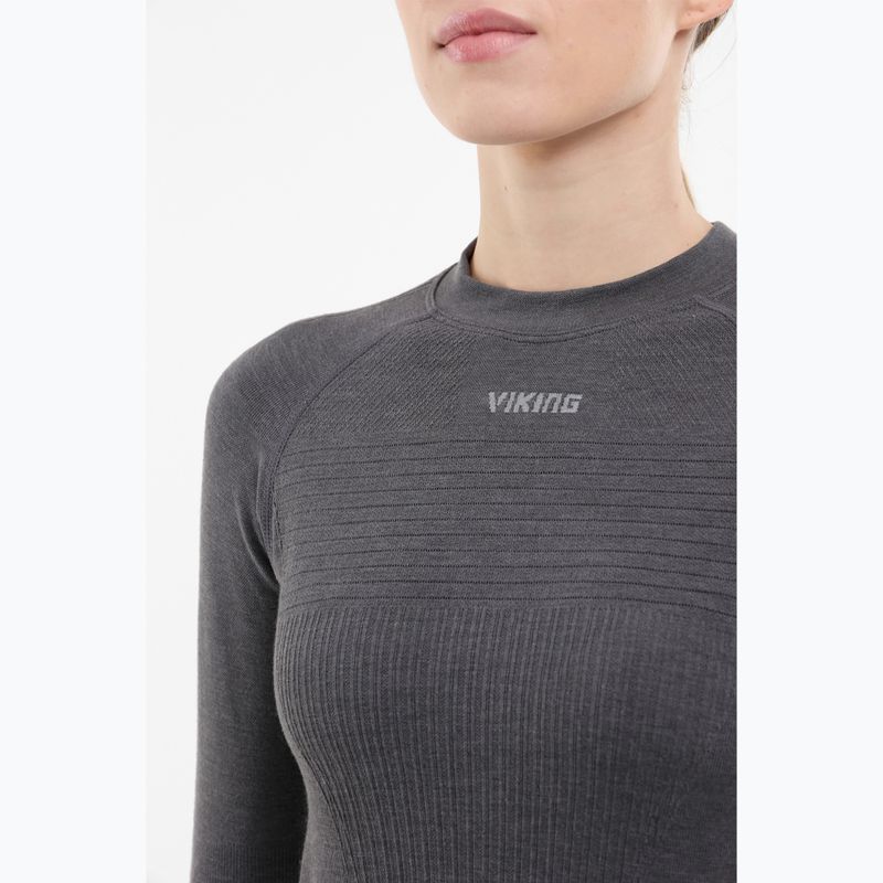 Moteriški termoaktyvūs marškinėliai Viking Tende dark grey 4