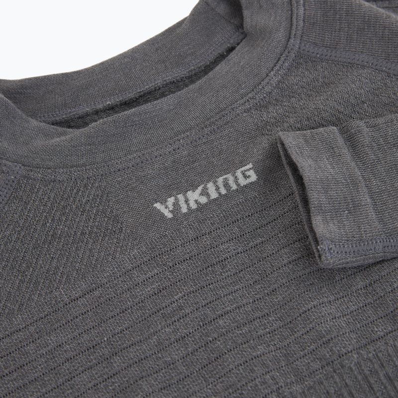 Moteriški termoaktyvūs marškinėliai ilgomis rankovėmis Viking Tende dark grey 4