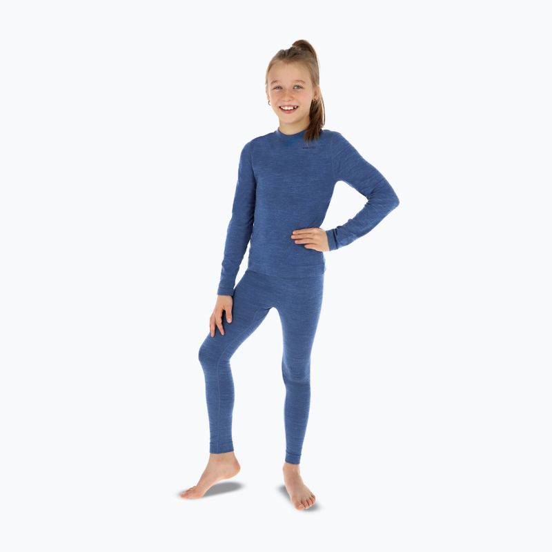 Vaikiškas termo apatinių rinkinys Viking Flam light blue