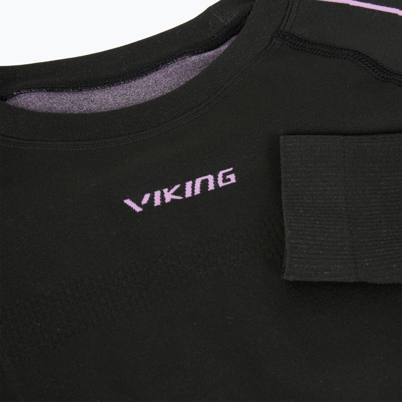 Moteriški termoaktyvūs marškinėliai Viking Etna 2.0 black/purple 4