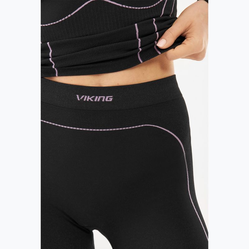 Moteriškos termo kelnės Viking Etna 2.0 black/purple 4