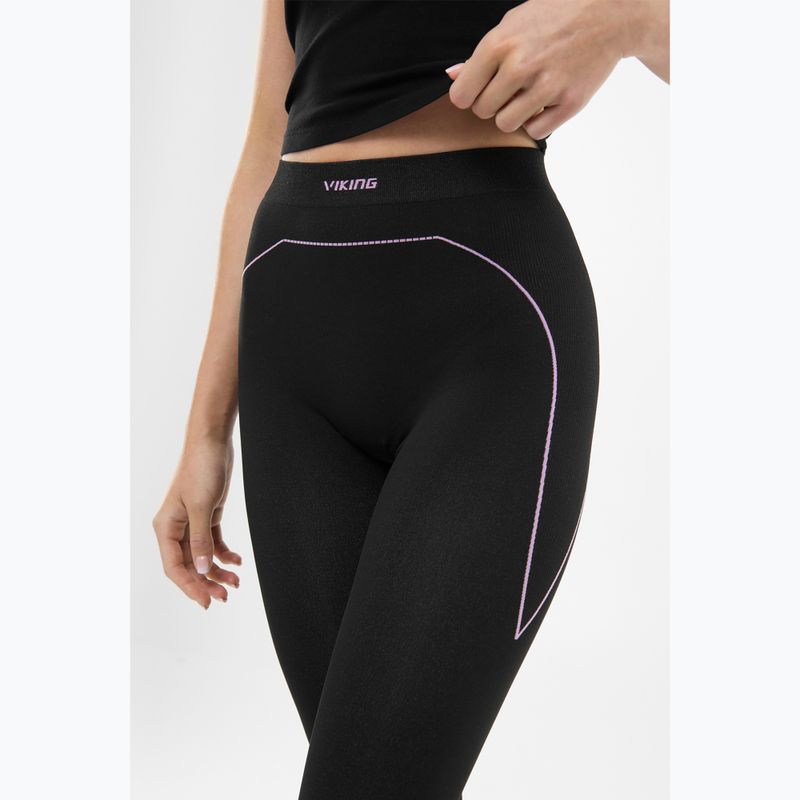 Moteriškos termo kelnės Viking Etna 2.0 3/4 black/purple 4