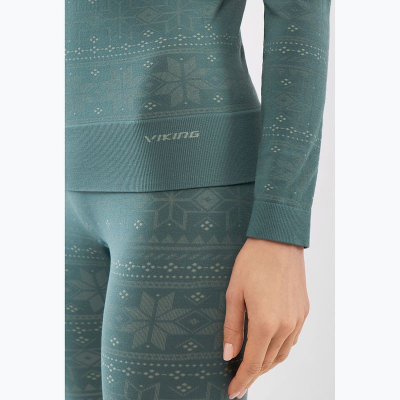 Moteriškų termo apatinių rinkinys Viking Sigrid green 5
