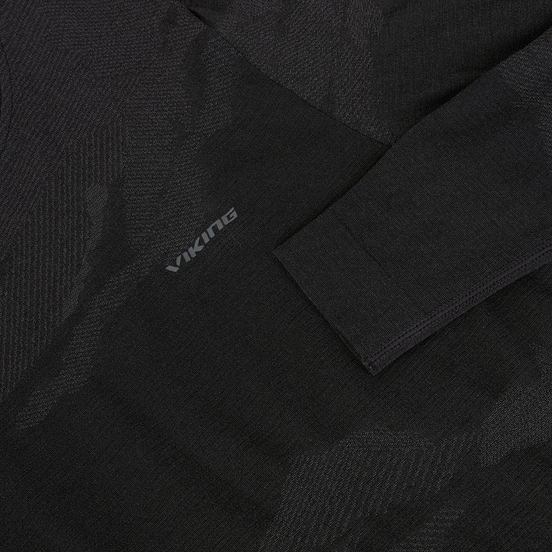 Vyriški termoaktyvūs marškinėliai ilgomis rankovėmis Viking Gasher black 6
