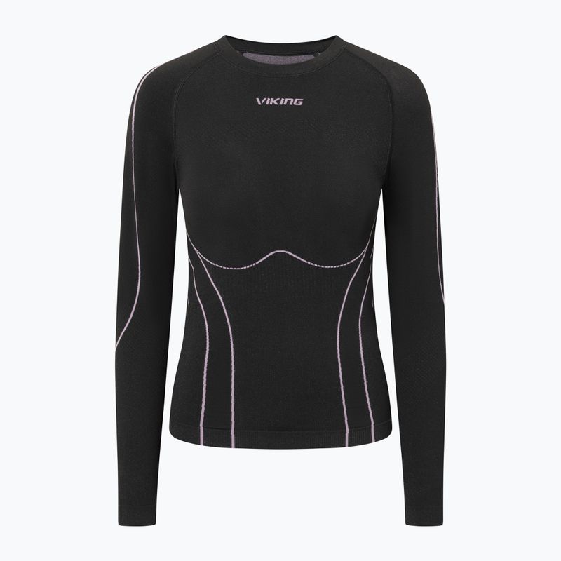 Moteriškų termo apatinių rinkinys Viking Eiger 2.0 black/purple 2