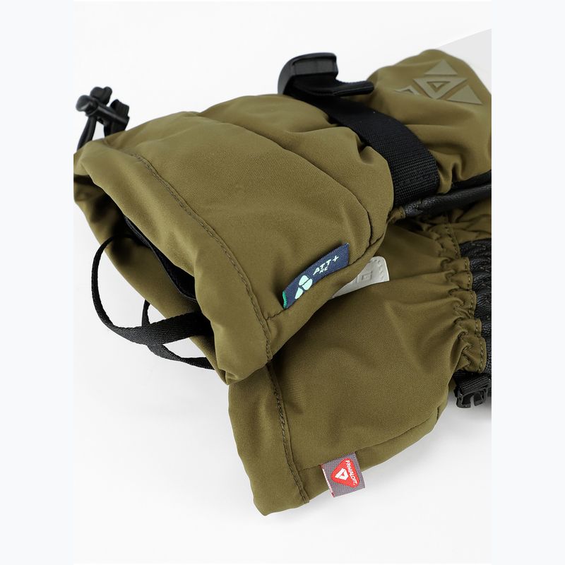 Slidinėjimo pirštinės Viking Norvik Pro Lobster Freeride olive/white 5
