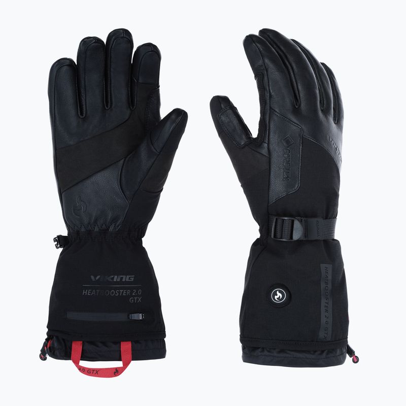 Slidinėjimo pirštinės Viking Heatbooster 2.0 Gore-Tex black