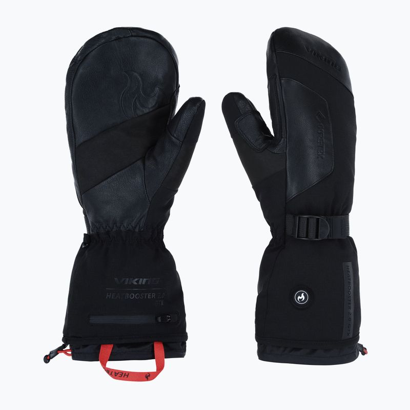 Slidinėjimo pirštinės Viking Heatbooster 2.0 Gore-Tex Mitten black