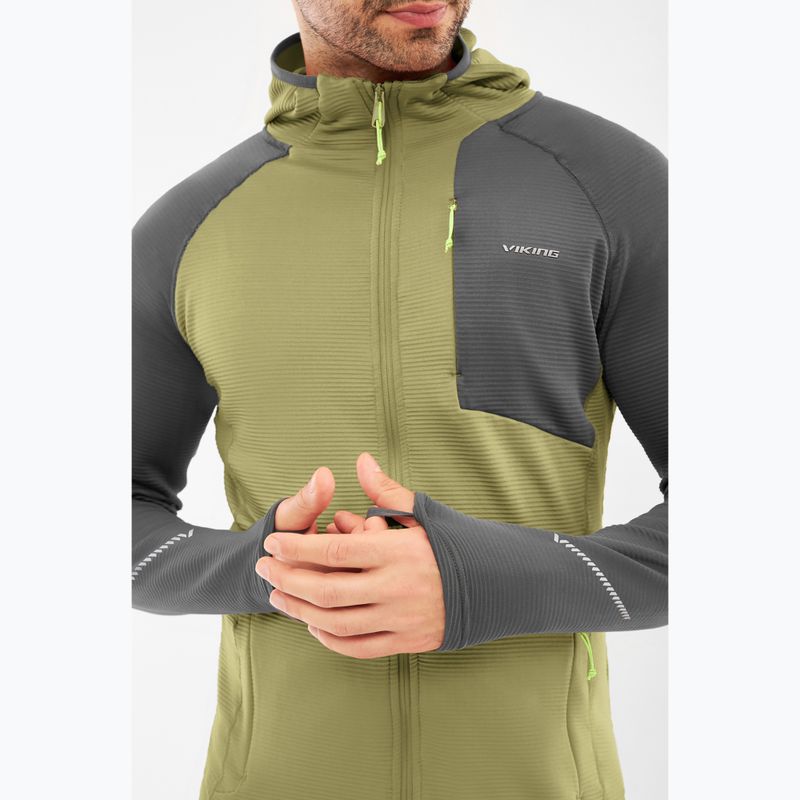 Vyriškas žygio džemperis Viking Birger Hoodie olive/dark grey 4