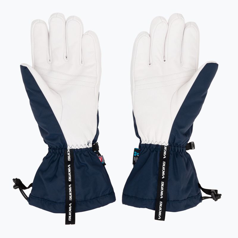 Vyriškos slidinėjimo pirštinės Viking Sven Ski navy/white 3