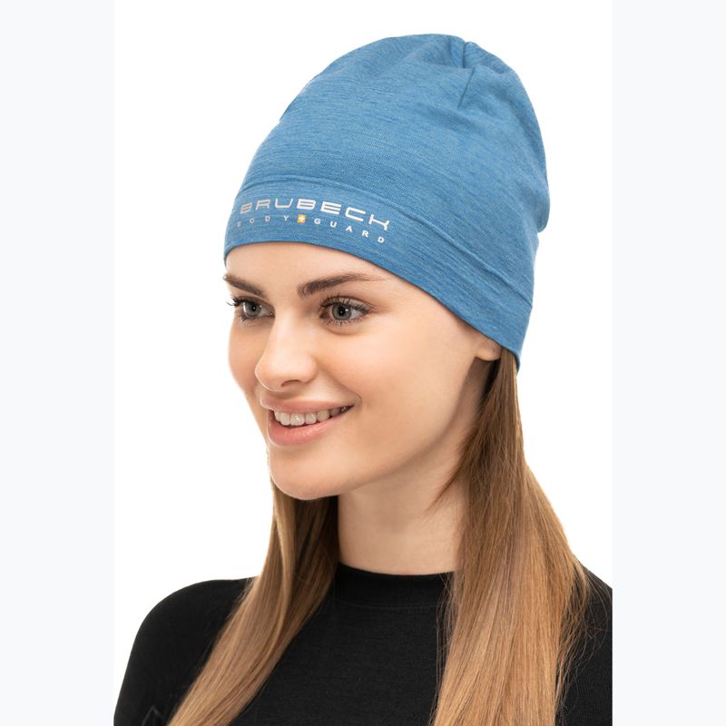 Žieminė kepurė Brubeck Extreme Wool džininės spalvos