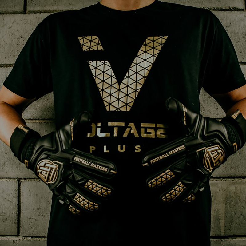 Football Masters Voltage Plus NC v 4.0 vaikiškos vartininko pirštinės juodos 1190-3 8