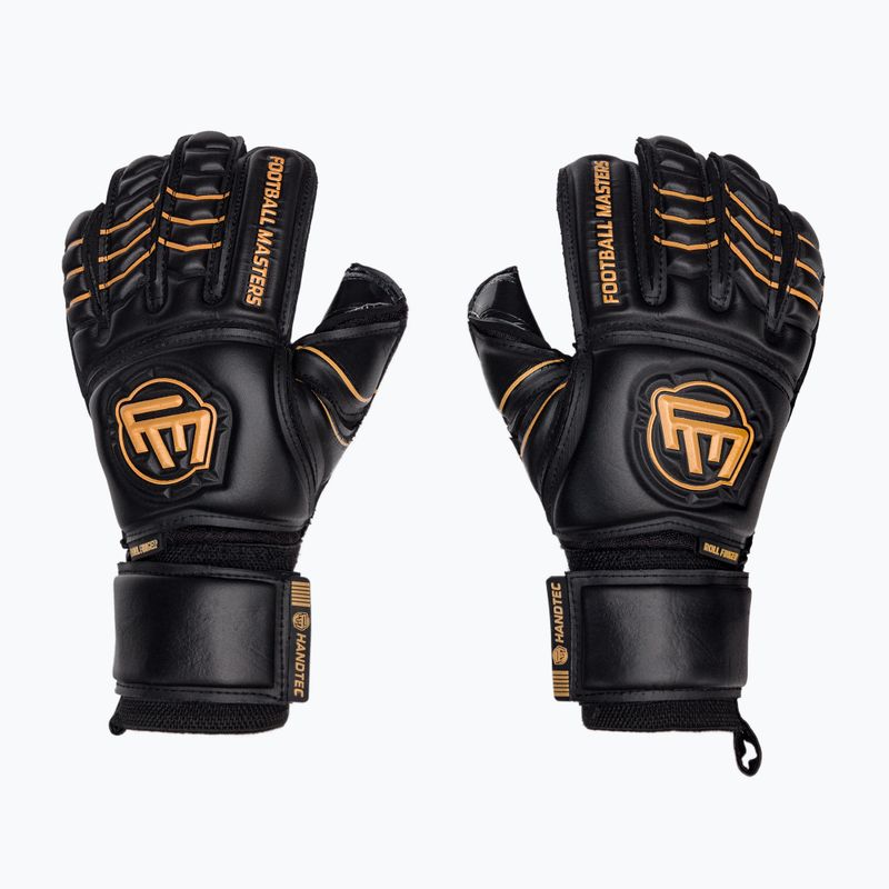 Football Masters Full Contact RF v4.0 vaikiškos vartininko pirštinės juodos 1239